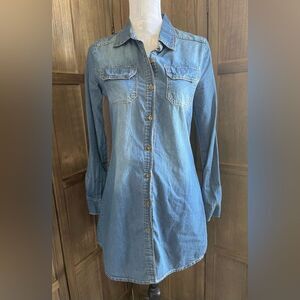Women’s Leshop Long Sleeve Denim Dress.